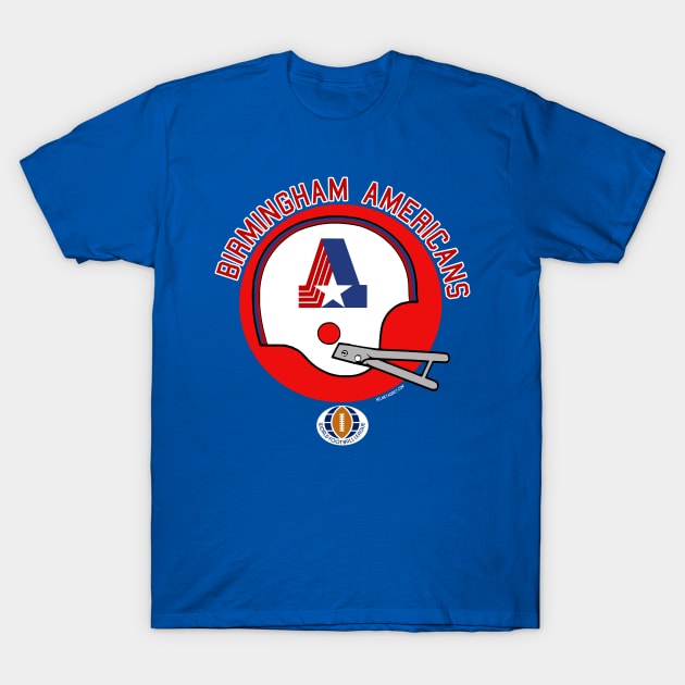 Birmingham Americans (World Football League) 1974 T-Shirt by HelmetAddict